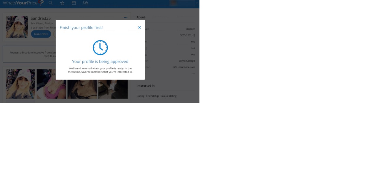 How long does it take to have my profile approved?